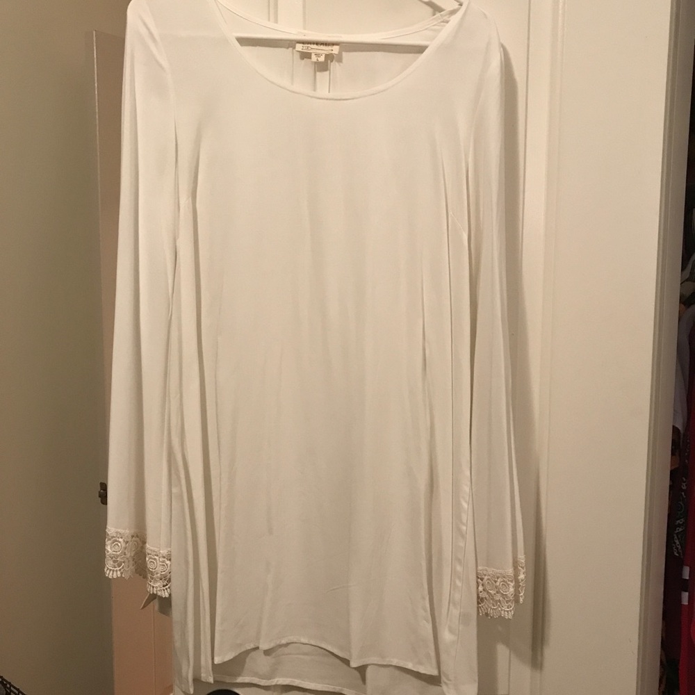 Boho white dress **AVAILABLE UNTIL 10/1**